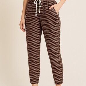 ett:twa by Anthropologie Tapered Ankle Pants – Size S, geometric print, pull on